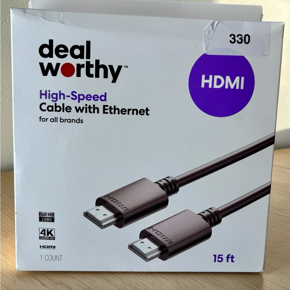 Target Deal Worthy High-Speed HDMI Cable with Ethernet - Black